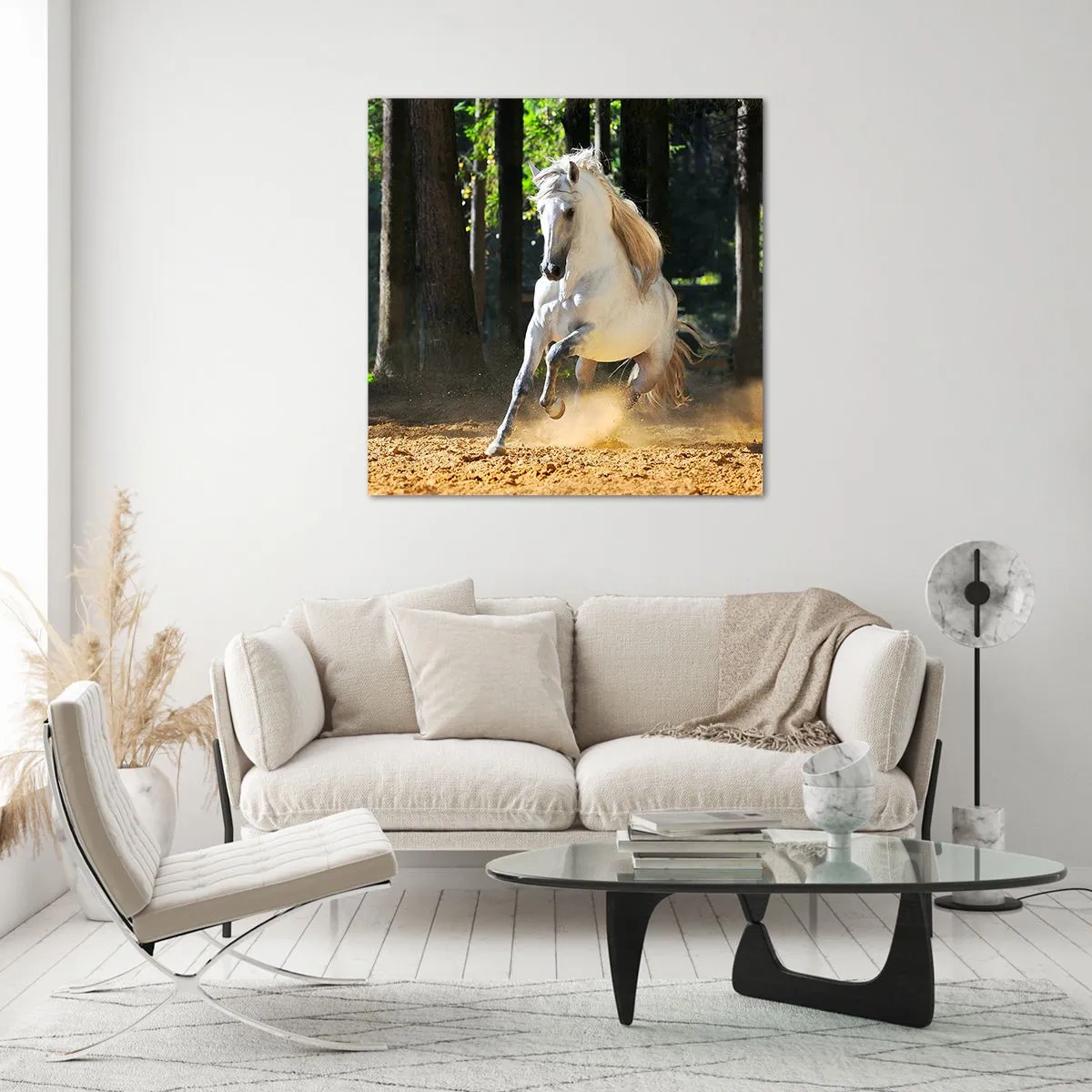 Billede på glas - Som fra en fantasy-roman - 70x70 cm