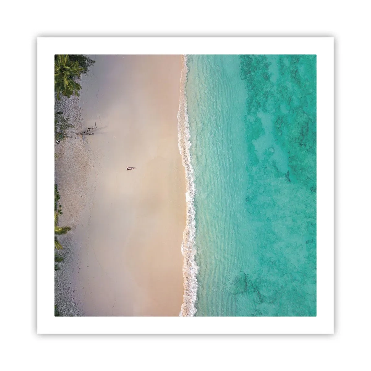 Plakat - Paradis strand - 60x60 cm