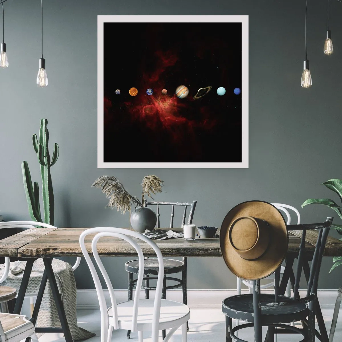 Plakat - Vores nabolag - 60x60 cm