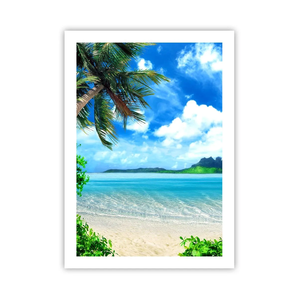 Plakat - Azur i troperne - 50x70 cm