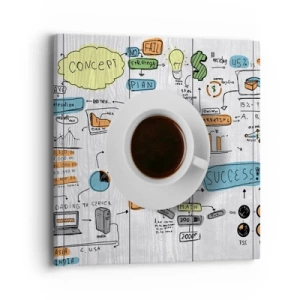 Lærredstryk - Billede på lærred - Tid til en pause - 40x40 cm