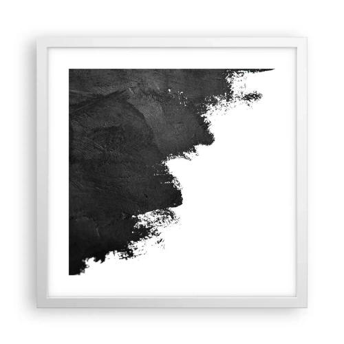 Plakat i hvid ramme - Elementer: jord - 40x40 cm