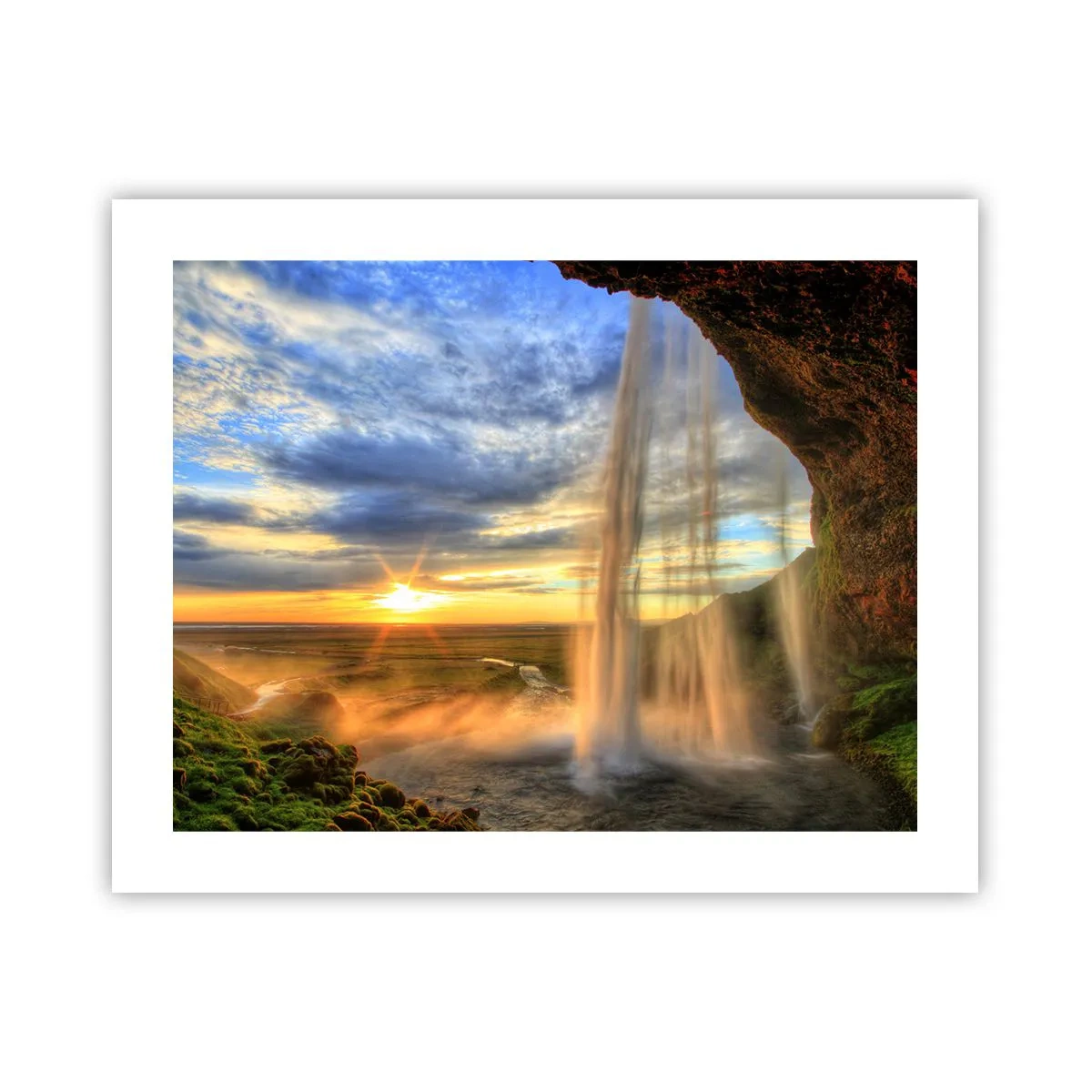 Plakat - Verden bag sløret af dråber - 50x40 cm