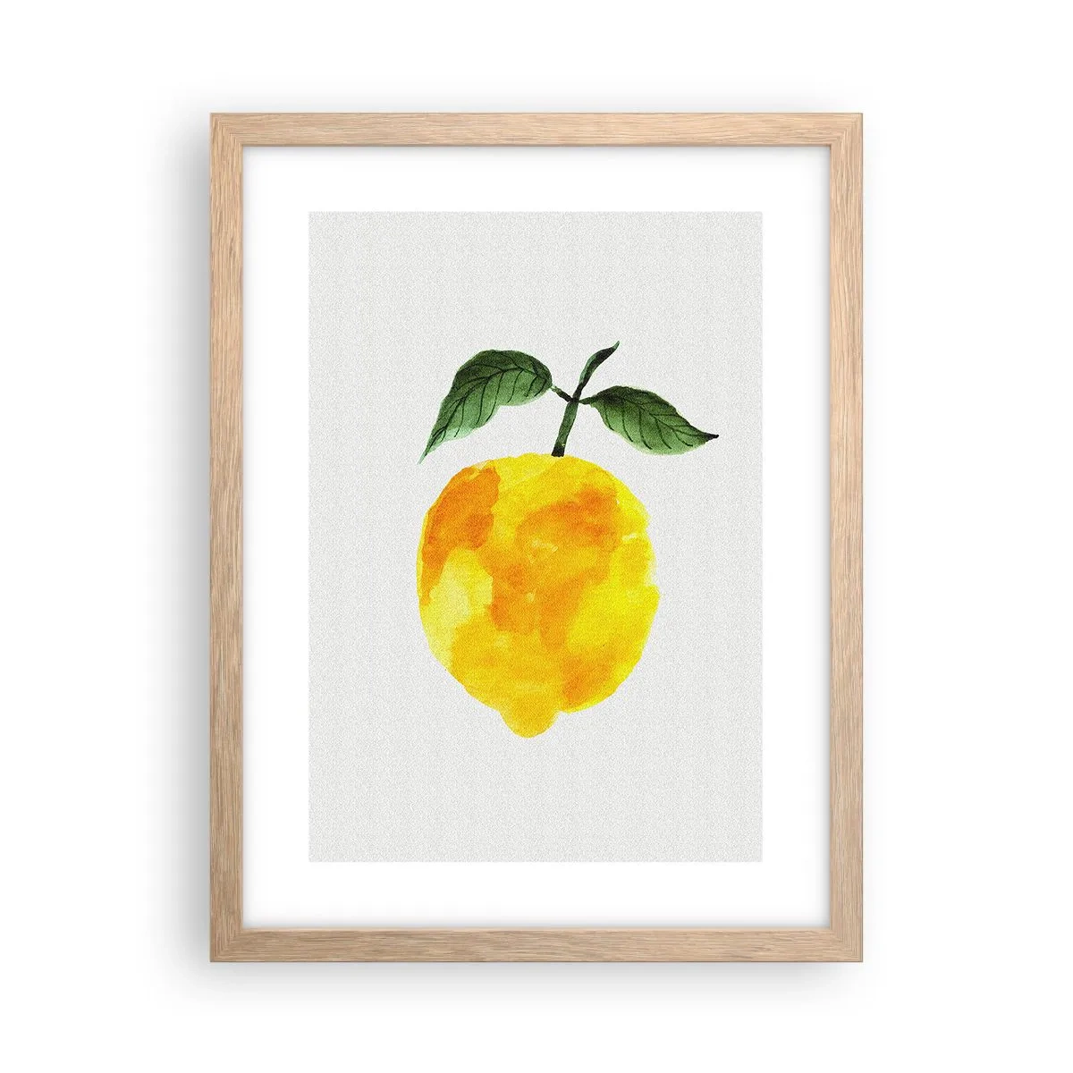 Plakat i ramme af lyst egetræ - Hvordan man kender smagen af solen - 30x40 cm