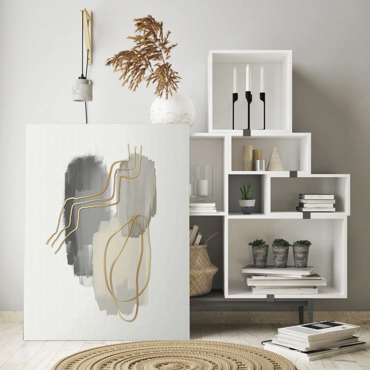 Billede på glas - Vedholdenhed og bevægelse - 50x70 cm