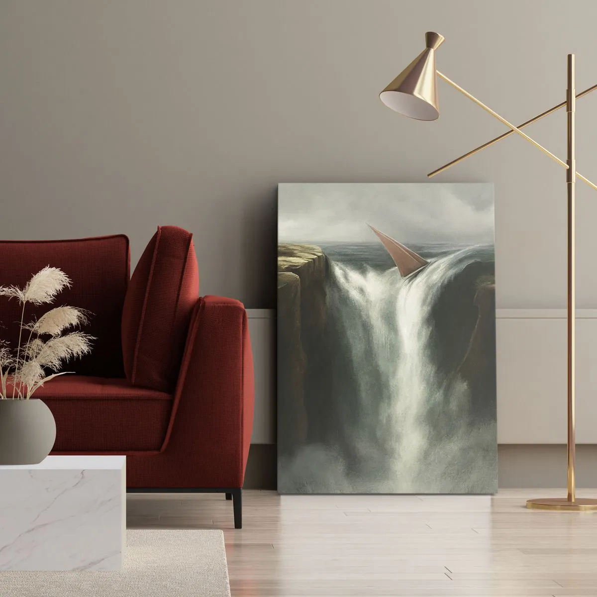 Lærredstryk - Billede på lærred - Livets advarsler - 45x80 cm