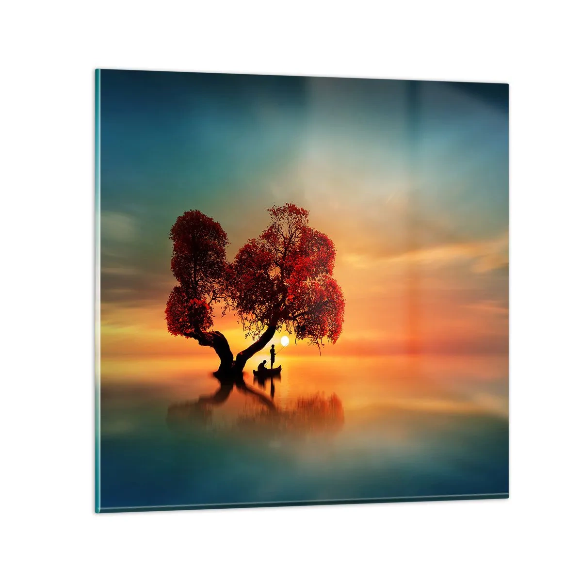 Billede på glas - Fjern og tavs verdensløshed - 60x60 cm