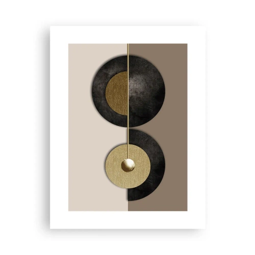 Plakat - Variationer omkring en cirkel - 30x40 cm