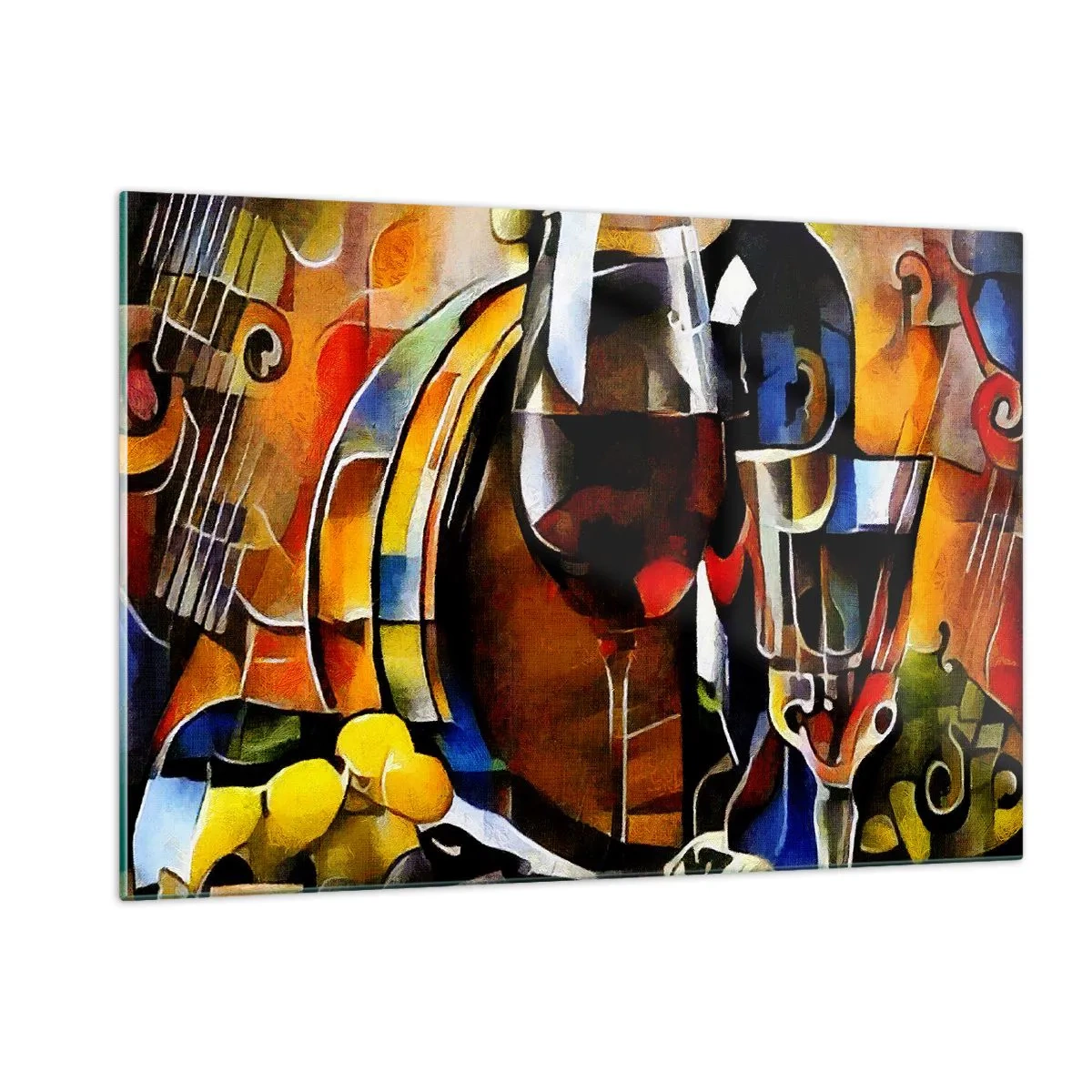 Billede på glas - Og verden bliver mere farverig - 120x80 cm