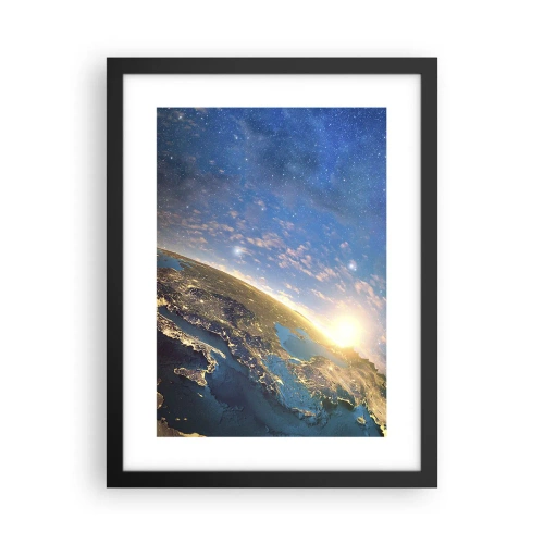 Plakat i sort ramme - Lad os se på hinanden på afstand - 30x40 cm