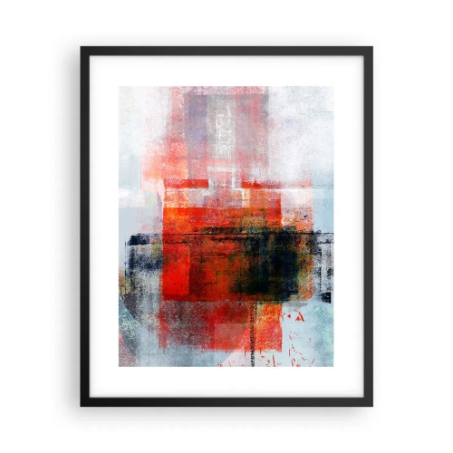 Plakat i sort ramme - Glødende komposition - 40x50 cm
