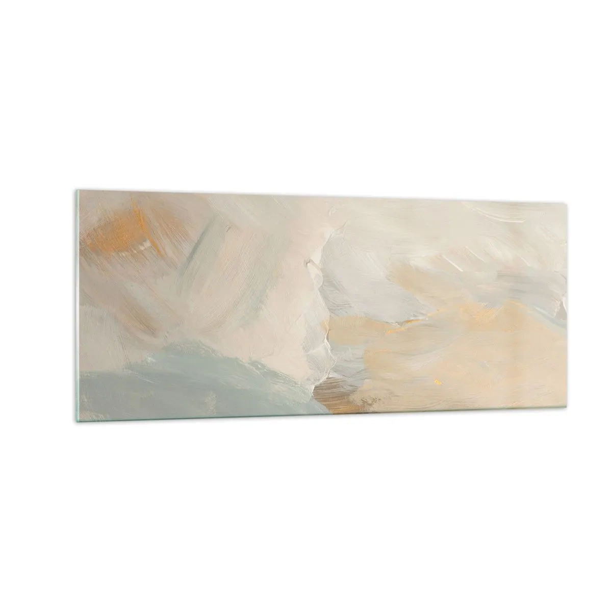 Billede på glas - Abstraktion - blidhedens land - 100x40 cm