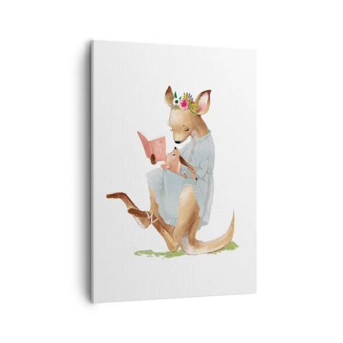 Lærredstryk - Billede på lærred - Læs for mig, mor - 50x70 cm