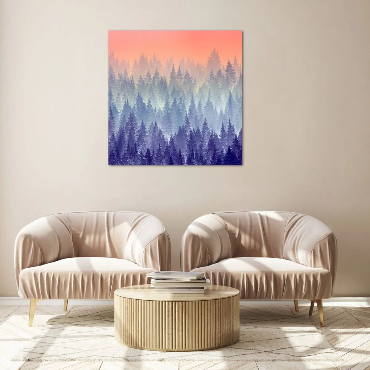 Billede på glas - Højt, højere, til himlen - 30x30 cm