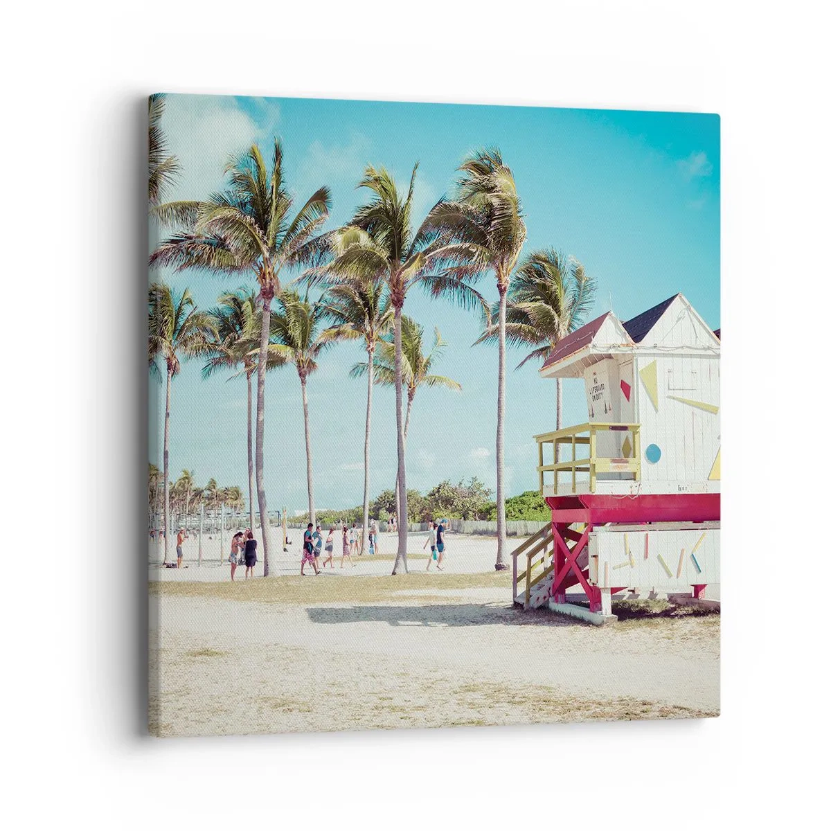 Lærredstryk - Billede på lærred - En smuk dag foran dig - 40x40 cm