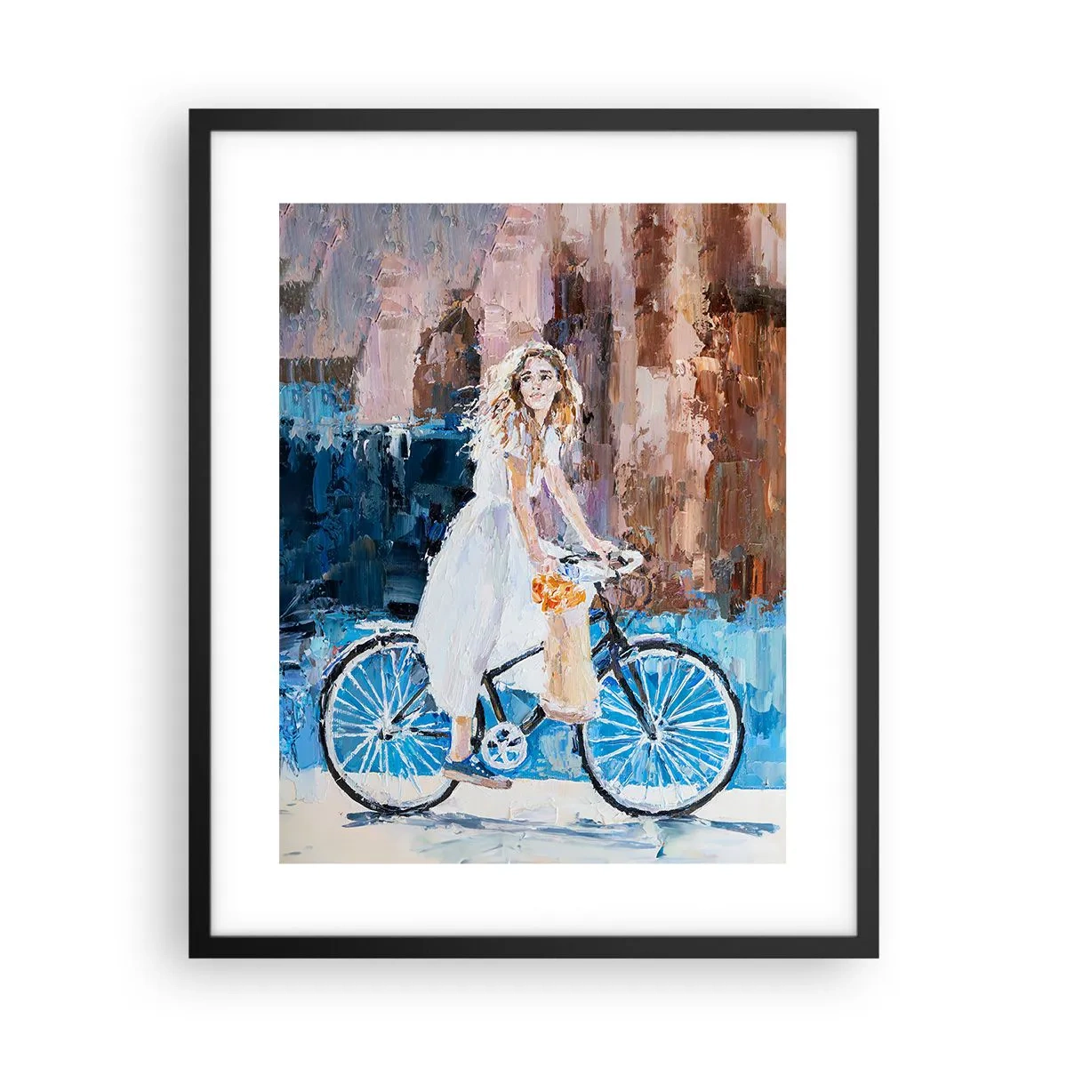 Plakat i sort ramme - Glæde om morgenen - 40x50 cm