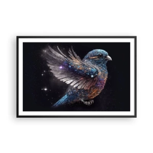 Plakat i sort ramme - Diamantspurv - 91x61 cm