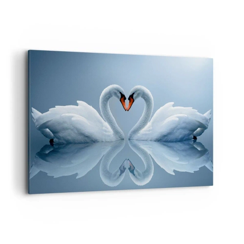 Lærredstryk - Billede på lærred - Tid til kærlighed - 100x70 cm