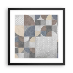 Plakat i sort ramme - Keramisk fantasi - 40x40 cm