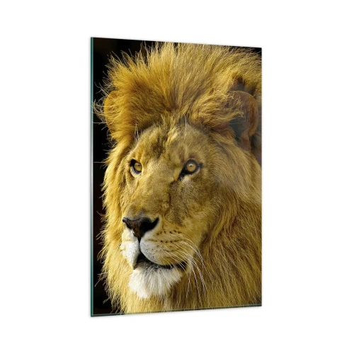 Billede på glas - Portræt af en konge - 80x120 cm