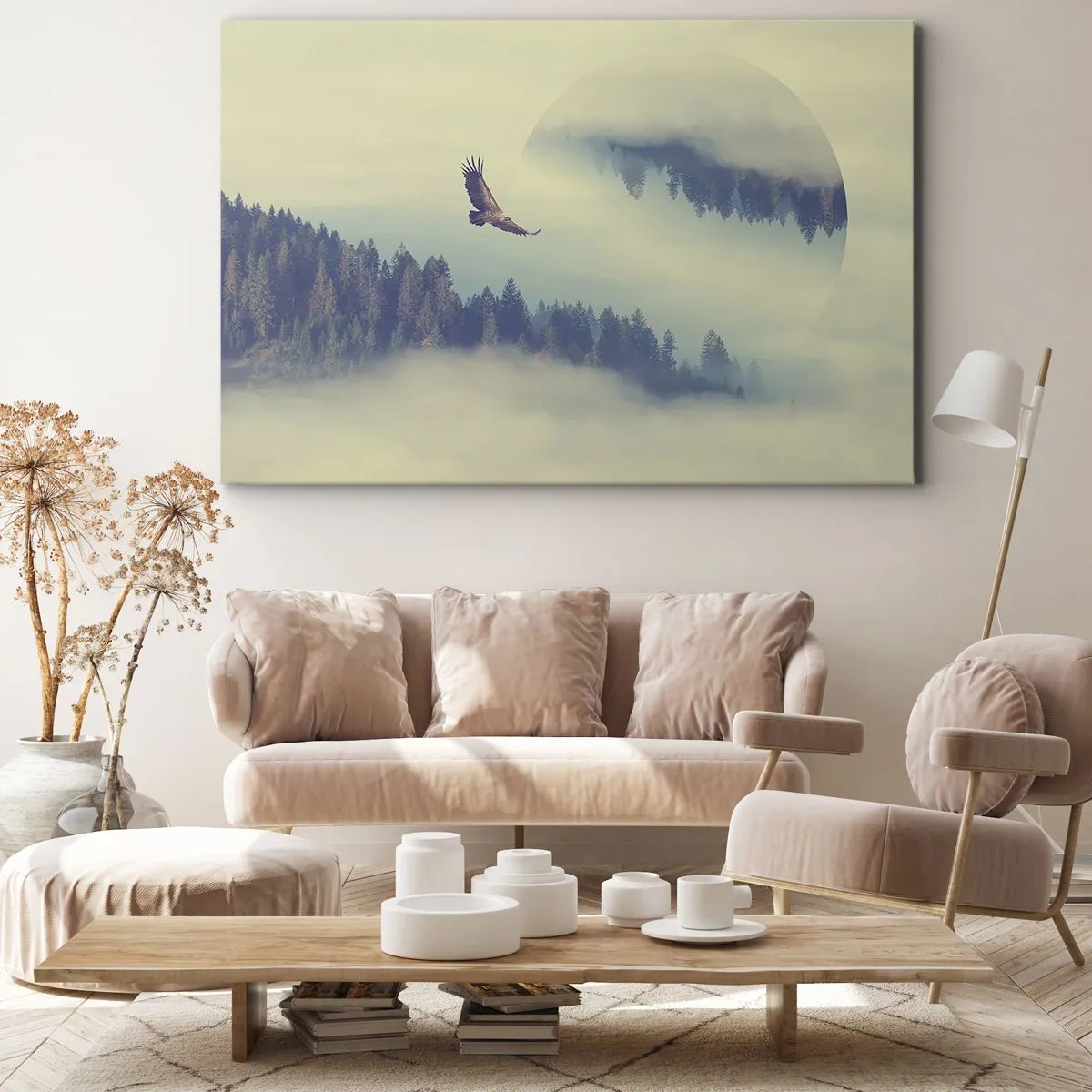 Lærredstryk - Billede på lærred - Jeg så en ørnes skygge - 70x50 cm
