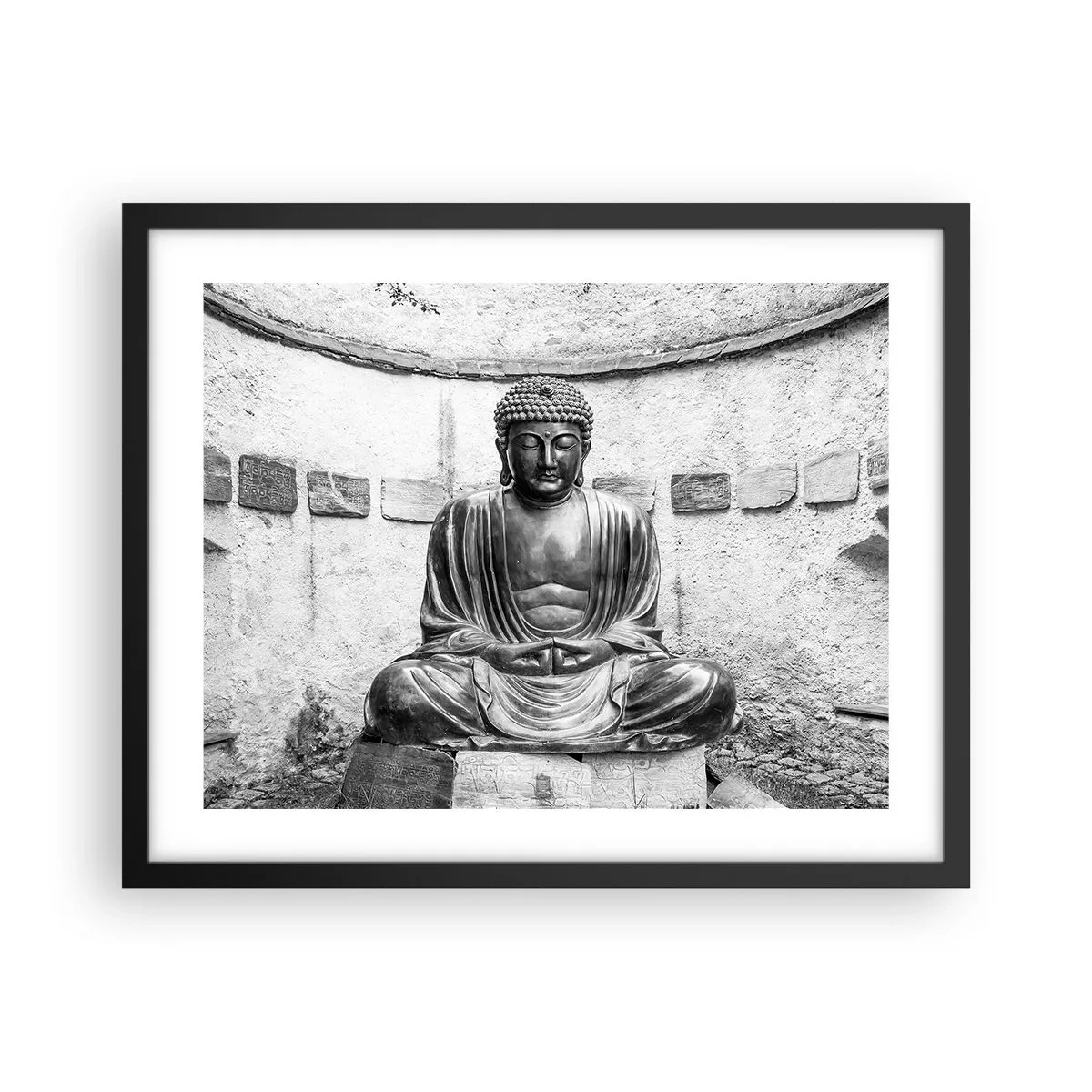 Plakat i sort ramme - Ved fredens kilde - 50x40 cm