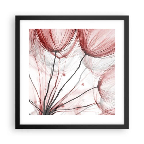 Plakat i sort ramme - Før afgang - 40x40 cm