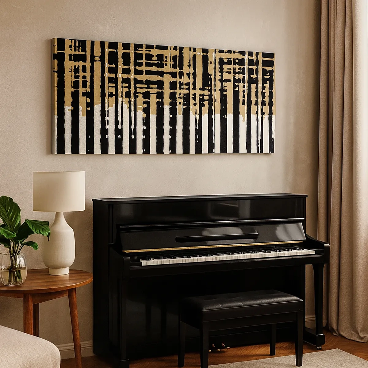 Lærredstryk - Billede på lærred - Arkitektonisk abstraktion - 30x30 cm