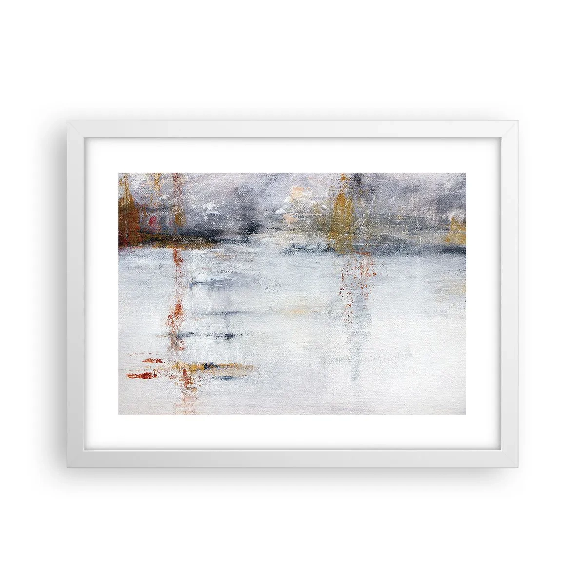 Plakat i hvid ramme - Bag lufttæppet - 40x30 cm