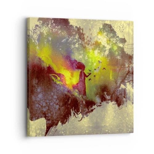Lærredstryk - Billede på lærred - Moder Natur - 30x30 cm