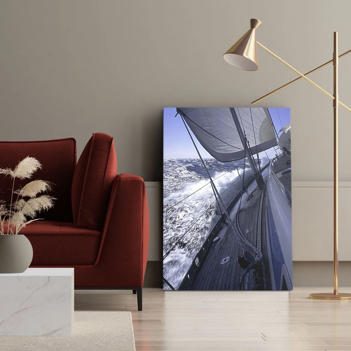 Lærredstryk - Billede på lærred - Jeg ved, hvad det vil sige at være en fugl - 80x120 cm