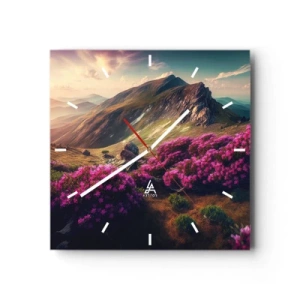 Vægur, Uret - Sommer i bjergene - 30x30 cm