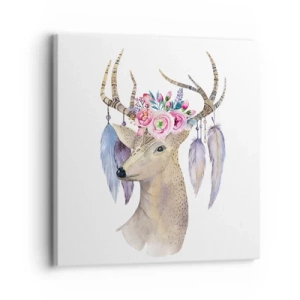 Lærredstryk - Billede på lærred - Sjælsguide - blid, uskyldig - 30x30 cm