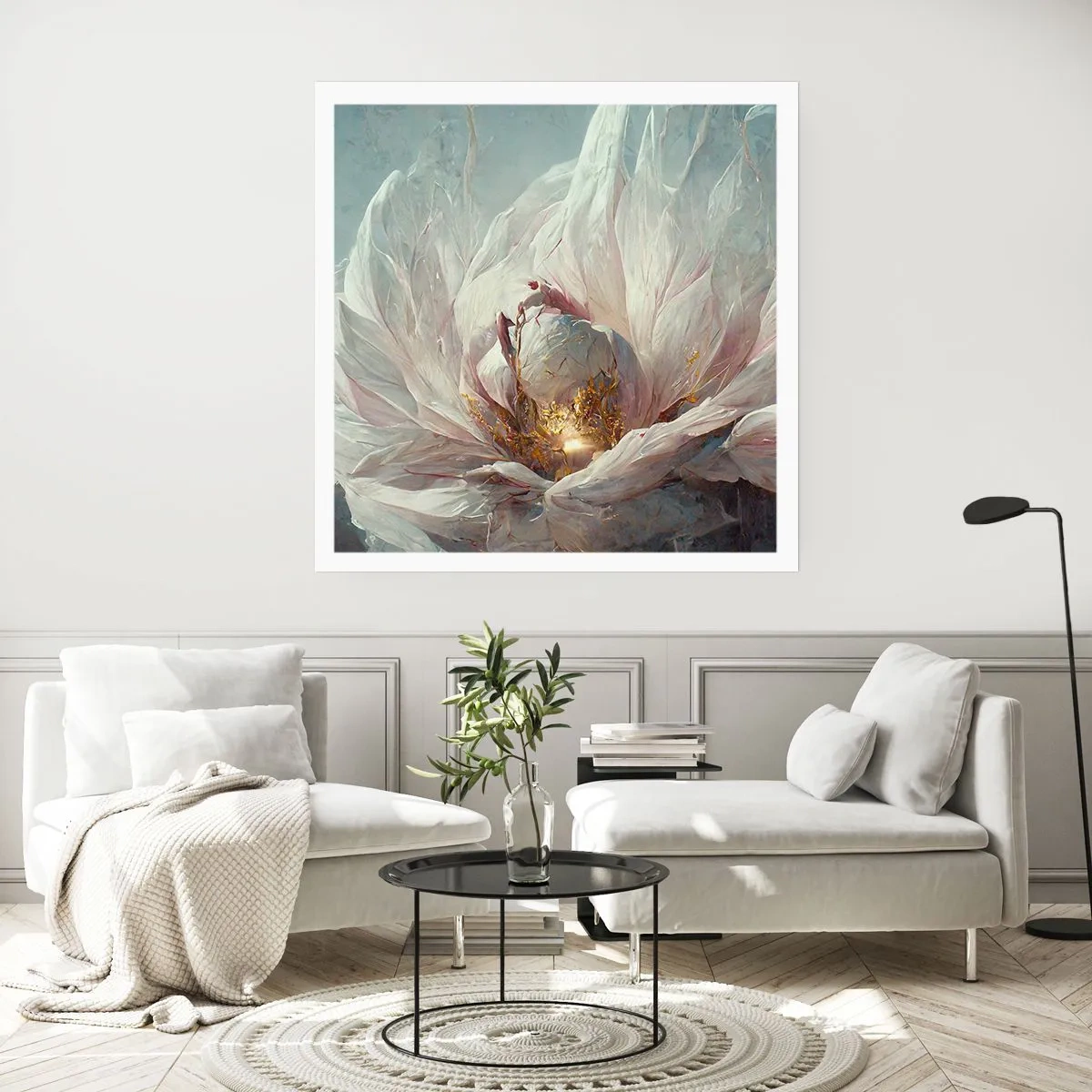 Plakat - Blomstrer en gang om hundrede år - 60x60 cm