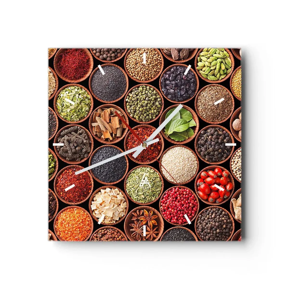 Vægur, Uret - Alle verdens smage - 30x30 cm