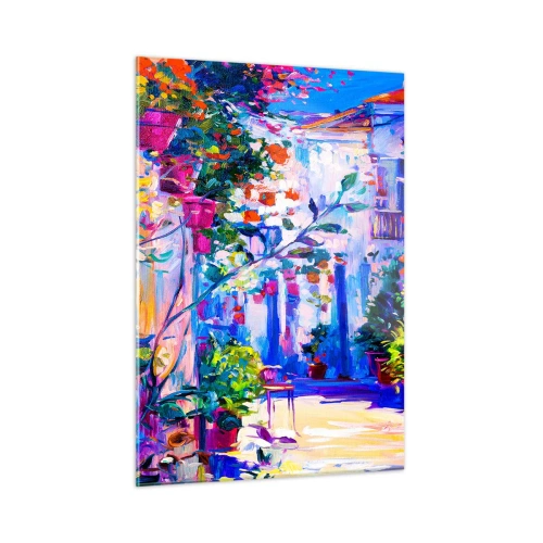 Billede på glas - Impression - Italiensk gade - 50x70 cm