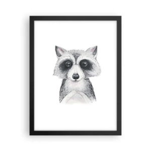 Plakat i sort ramme - Et øjeblik til at trække på skuldrene - 30x40 cm