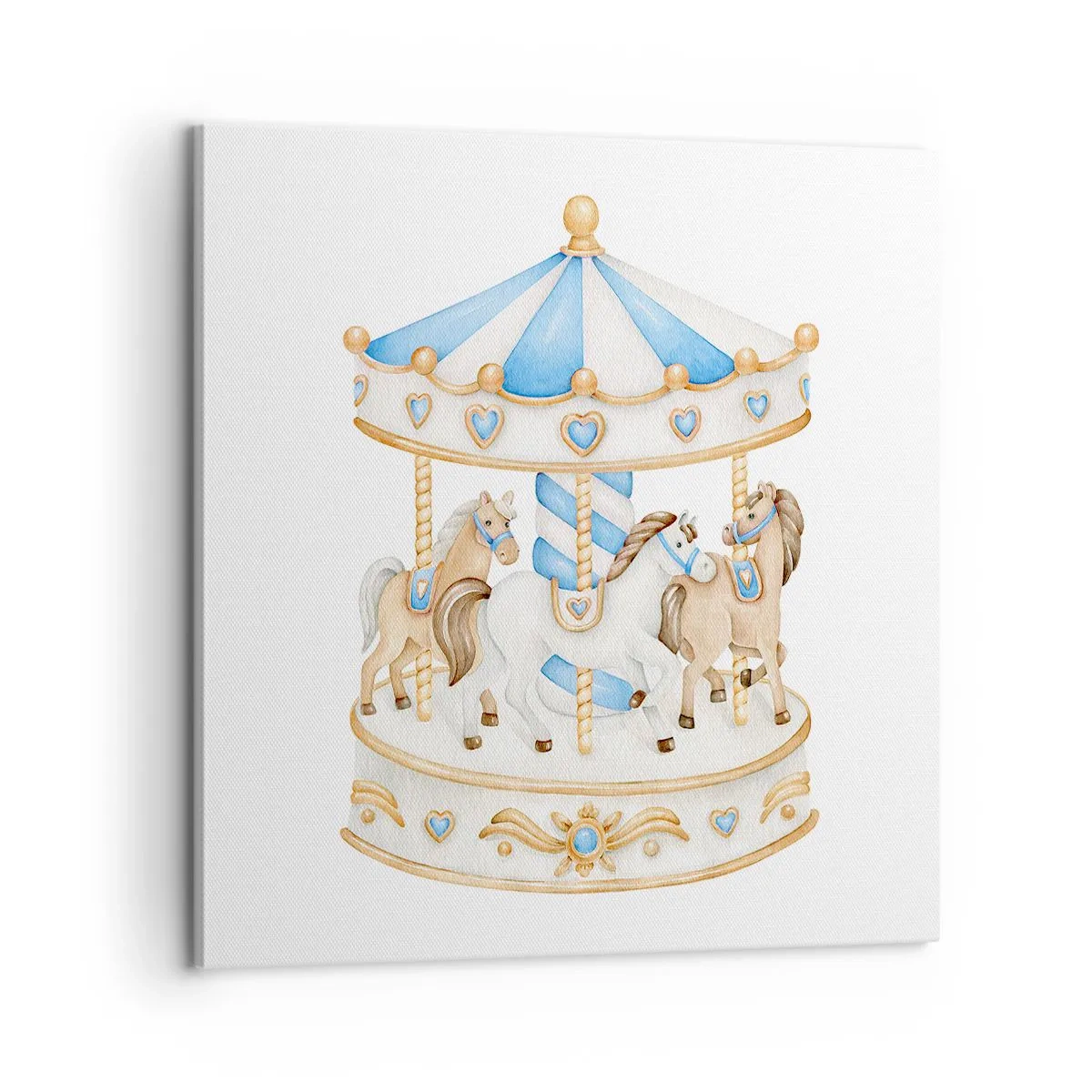 Lærredstryk - Billede på lærred - Sød barndom - 60x60 cm