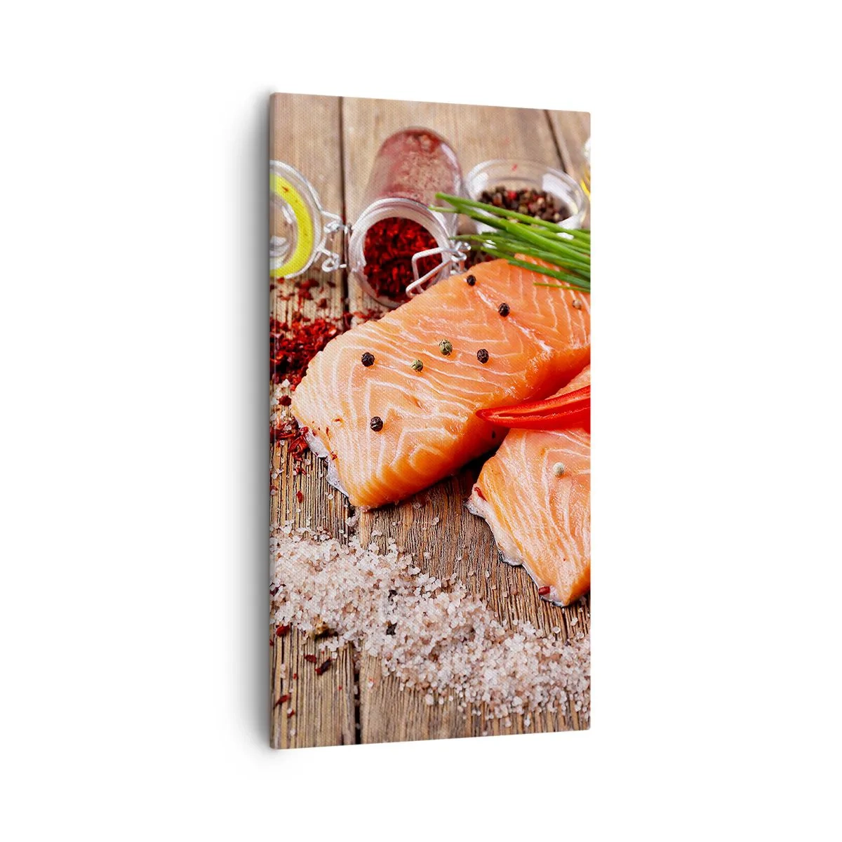 Lærredstryk - Billede på lærred - Norske køkken eventyr - 55x100 cm