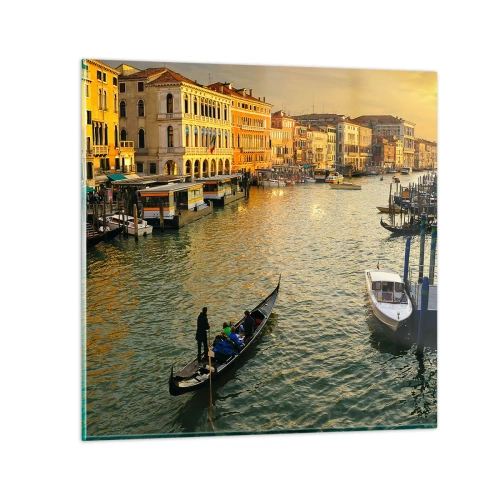 Billede på glas - På den solrige side af gaden - 30x30 cm