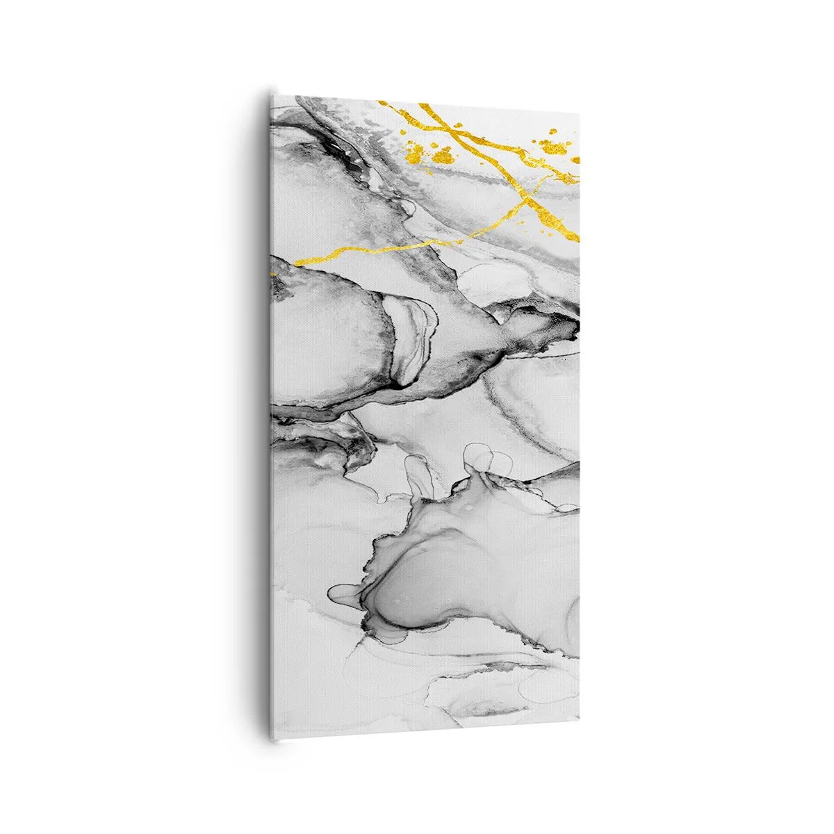 Lærredstryk - Billede på lærred - Sammensætning med guldmotiv - 65x120 cm