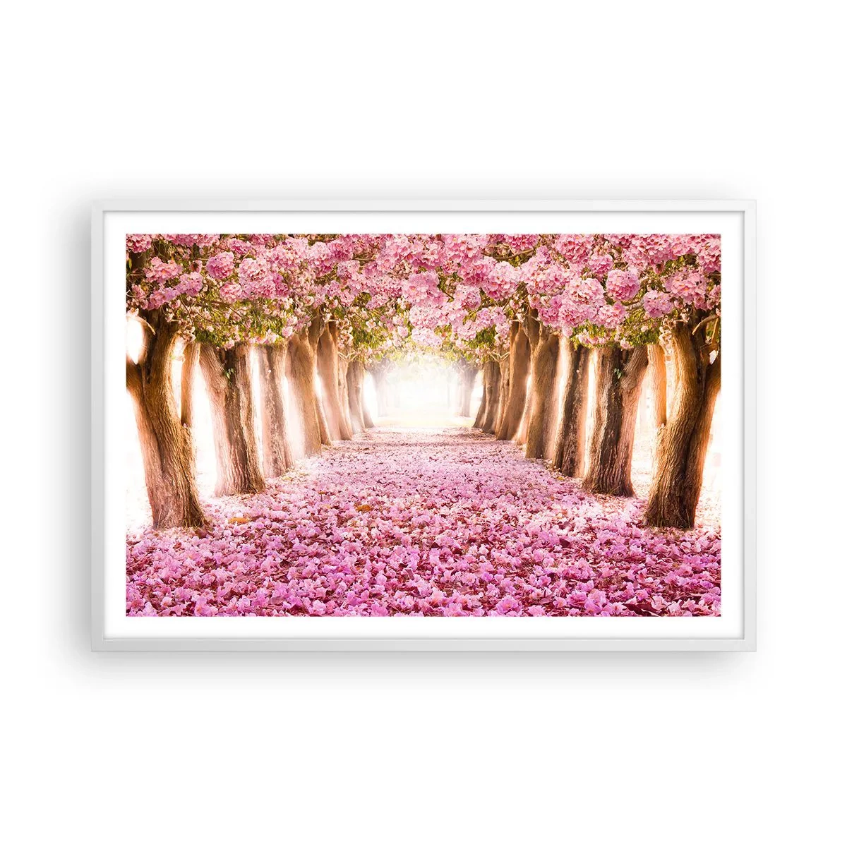 Plakat i hvid ramme - Vejen til paradis - 91x61 cm