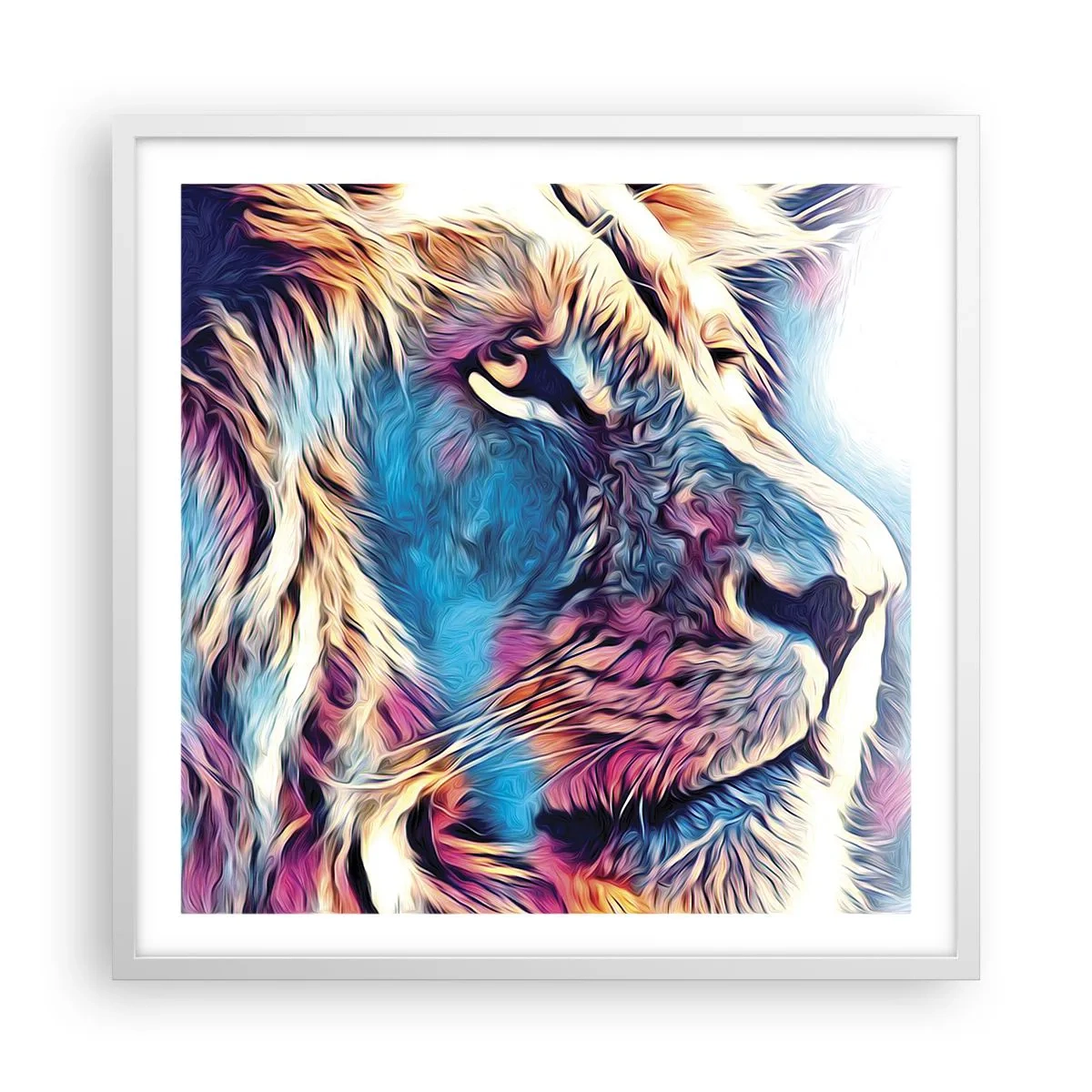 Plakat i hvid ramme - Naturens visdom - 60x60 cm