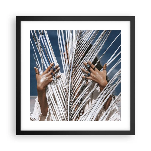 Plakat i sort ramme - Shamanens kæreste? - 40x40 cm