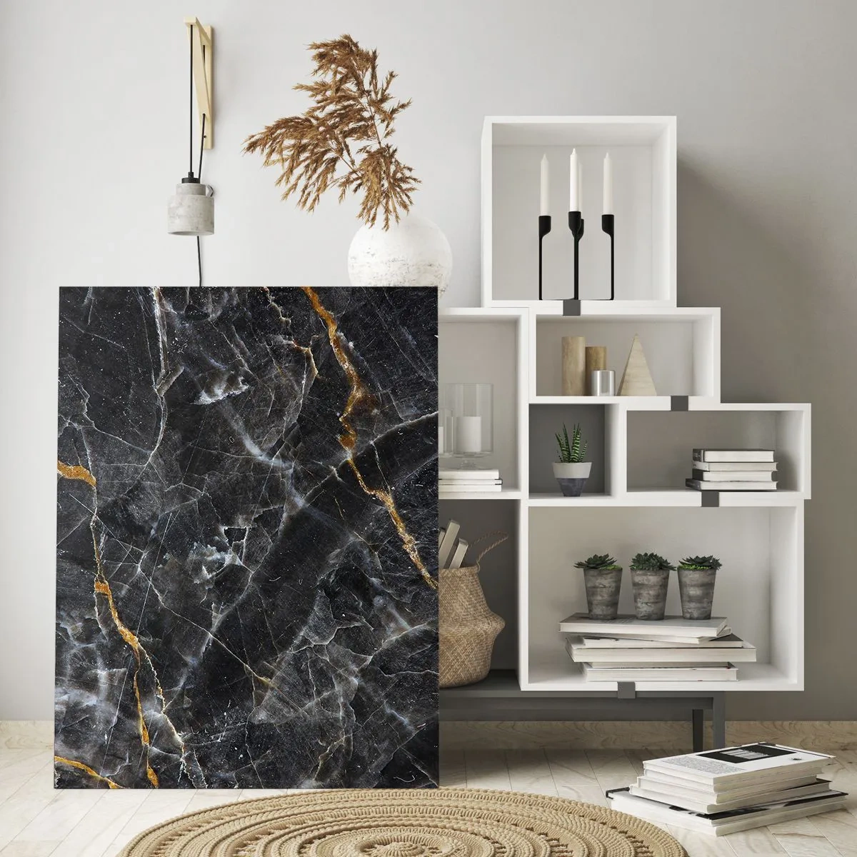 Billede på glas - En stens indre liv - 80x120 cm