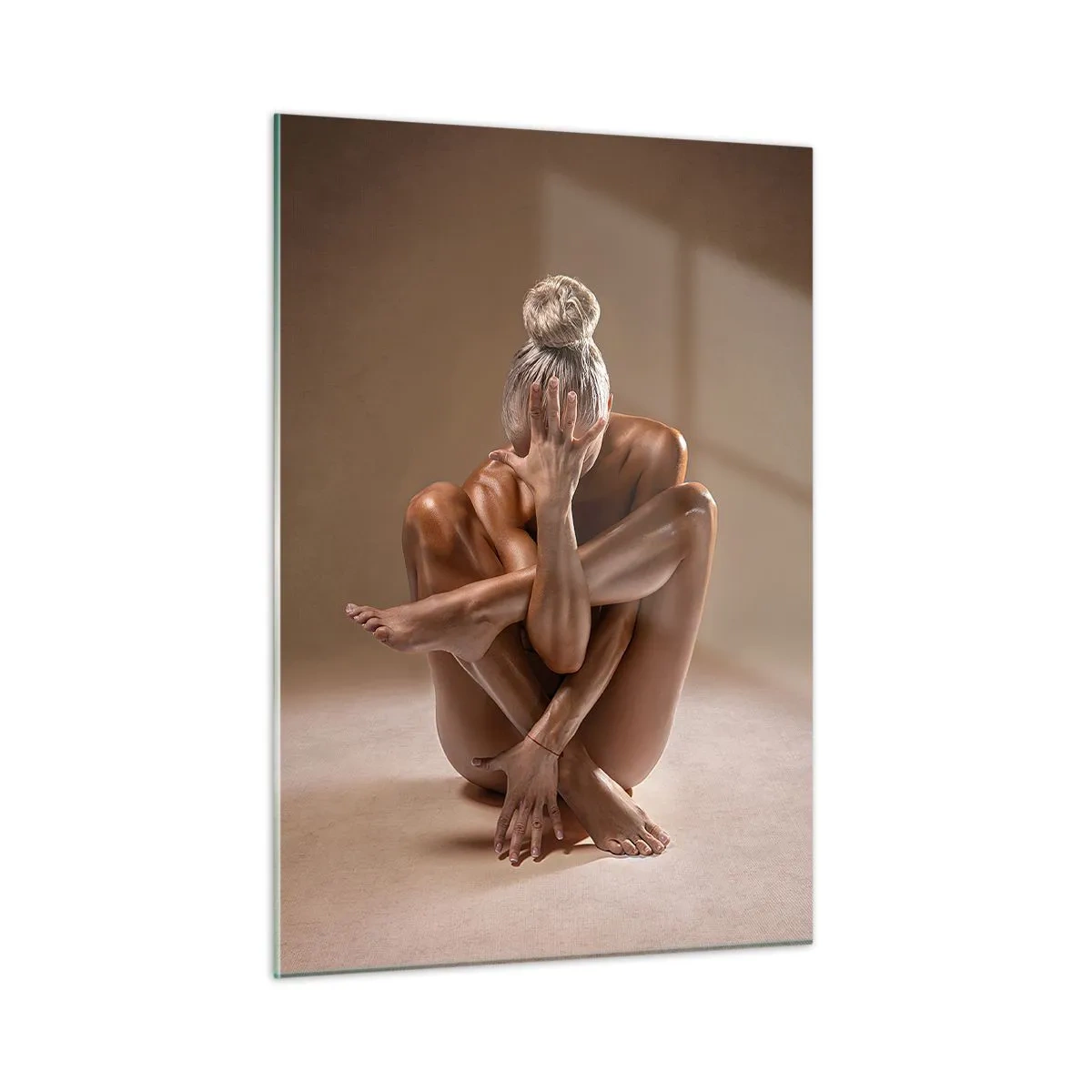 Billede på glas - Enhed mellem krop og ånd - 50x70 cm