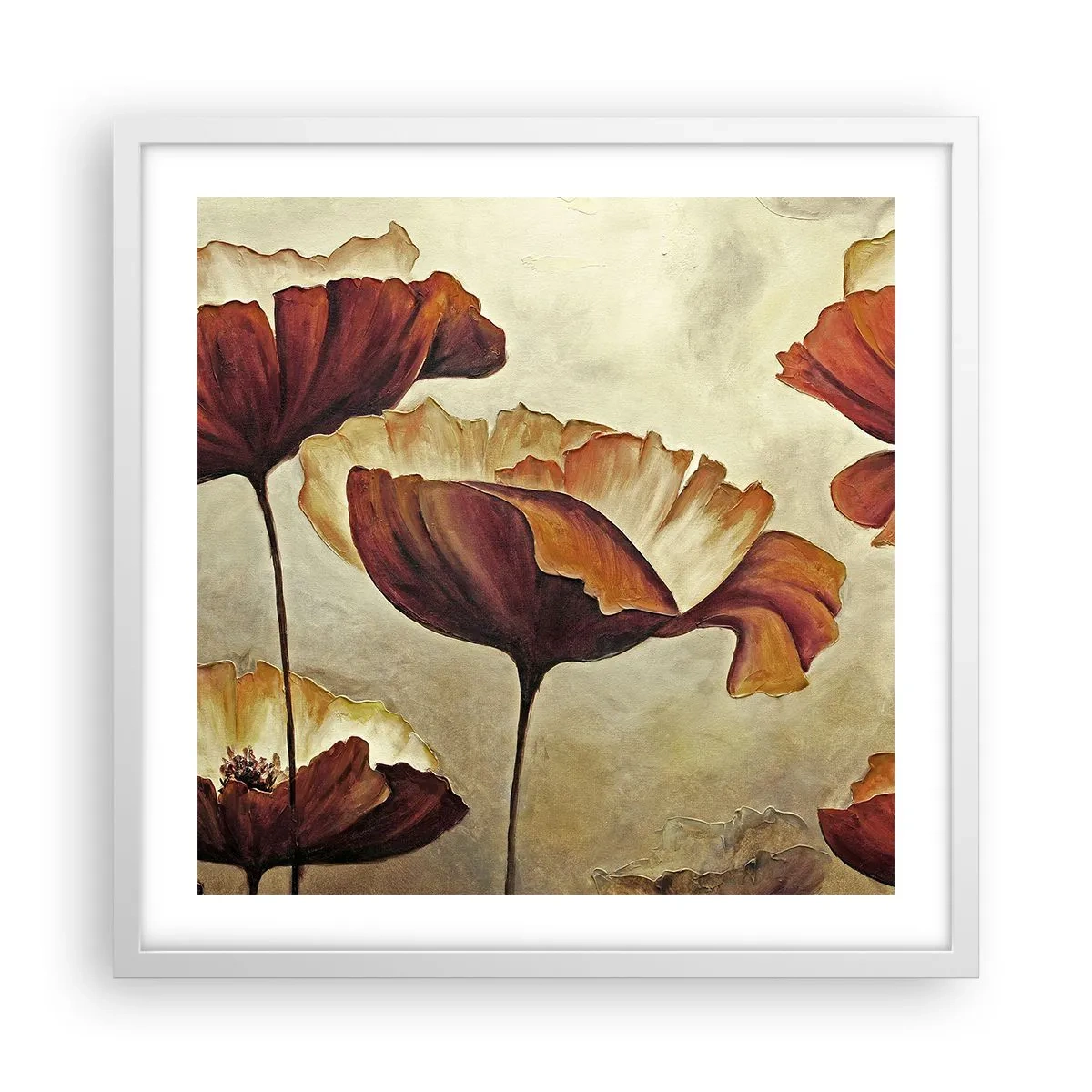 Plakat i hvid ramme - Marker - 50x50 cm