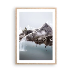 Plakat i ramme af lyst egetræ - Set gennem en surrealists øjne - 50x70 cm