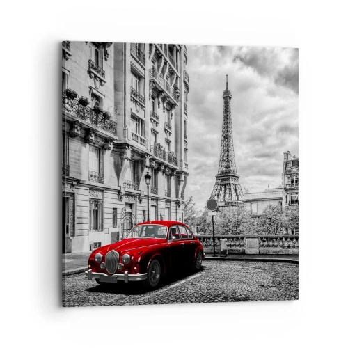 Lærredstryk - Billede på lærred - Rovdyr i byen - 70x70 cm