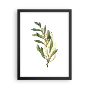 Plakat i sort ramme - Alt, hvad der er godt - 30x40 cm